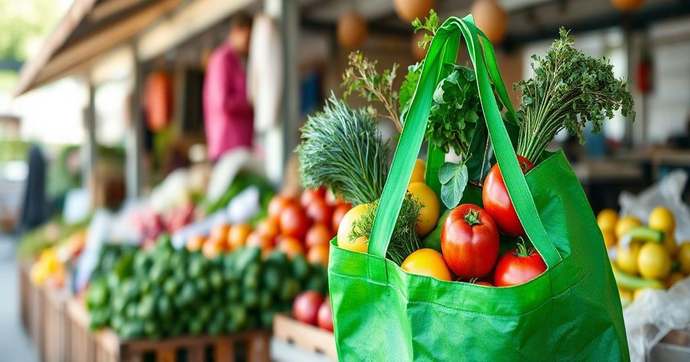 Benefícios da Sacola Reciclada Verde