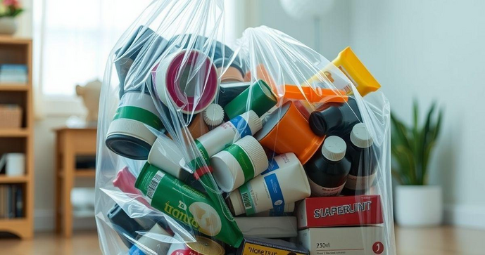 Saco Plástico Transparente 200 Litros para Uso Diversificado
