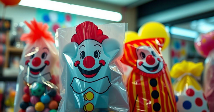 Como escolher a sacola plástica boca de palhaço ideal para festas