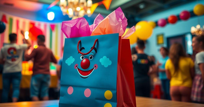 Sacola boca de palhaço 40x50 é a escolha perfeita para festas e eventos divertidos