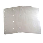 Envelopes plásticos quatro furos