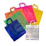 Sacolas plásticas transparentes